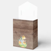 かわいいジャングル動物の赤ちゃんシャワーお願いボックス フェイバーボックス (オープン)