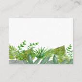 かわいいジャングル動物の赤ちゃんシャワーベビー エンクロージャーカード (裏面)