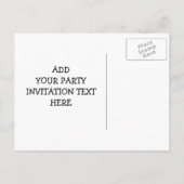 かわいいジャングル動物はあなたの文字を加えます インビテーションポストカード (裏面)