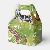 かわいいジャングル動物サファリボーイ |女の子 フェイバーボックス (裏面サイド)