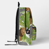 かわいいジャングル動物サファリボーイ |女学校 プリントバックパック (左)