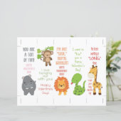 かわいいジャングル動物バレンタインのしおり (スタンド正面)