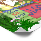 かわいいジャングル動物レモネードスタンド ポスター (角)