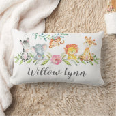 かわいいジャングル動物子供部屋枕 ランバークッション (ブランケット)