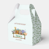 かわいいジャングル動物誕生日お願いボックス フェイバーボックス (正面サイド)