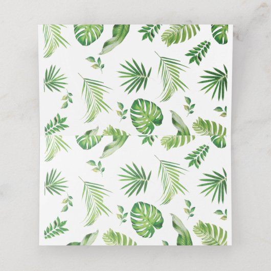 かわいいジャングル動物1st誕生日ベビーシャワー プレイスカード (内部開封)