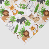 かわいいジャングル猫さまざまな野生動物の組織 薄葉紙 (詳細)