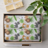 かわいいジャングル猫さまざまな野生動物の組織 薄葉紙 (ギフト)