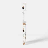 かわいいジャングル雨林の動物のパターン iPhoneケース (左側面)