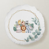 かわいいジャングル ラウンドクッション (裏面)