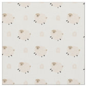 かわいいジャンプする羊 ファブリック (クローズアップ)