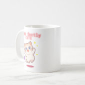 かわいいジャンプ猫マグカップ コーヒーマグカップ (正面左)