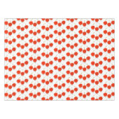 かわいいジャンプ赤さくらんぼ漫画イラストレーション テーブルクロス (正面(横))