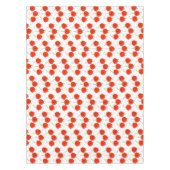 かわいいジャンプ赤さくらんぼ漫画イラストレーション テーブルクロス (正面)