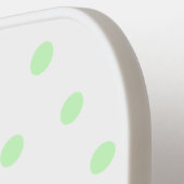 かわいいジャンプ赤さくらんぼ漫画イラストレーション ピックルボールラケット (左詳細)