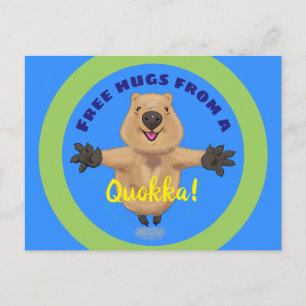 かわいいジャンプquokka漫画はがき ポストカード