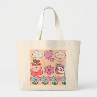 かわいいジャンボトートバッグ – あなたのスタイルをどこでも持ち運んで! ラージトートバッグ