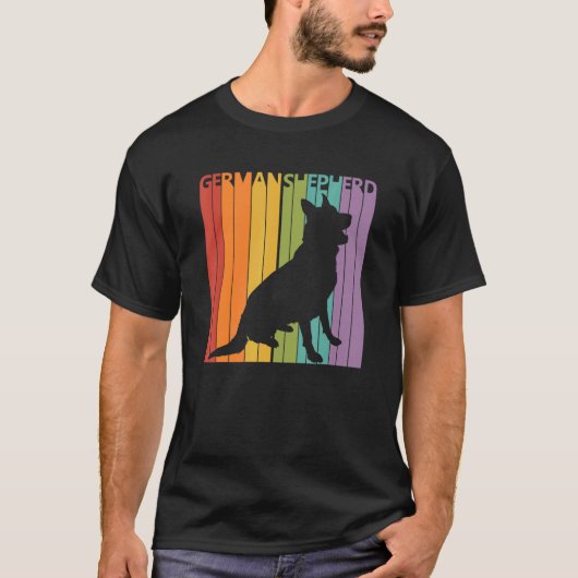 かわいいジャーマンシェパードの飼い主 Tシャツ (正面)