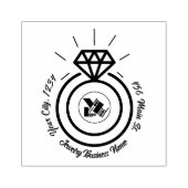 かわいいジュエリーブランドプロフェッショナルロゴ会社名 ラバースタンプ (インプリント)