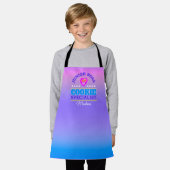 かわいいジュニアボスクッキースペシャリストお名前 エプロン (着用した状態)