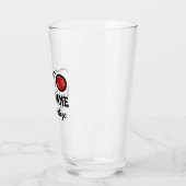 かわいいジュ·ド·ブールズ·ボール·マンガの名前をカスタムする贈り物 タンブラーグラス (左)