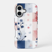 かわいいジンガムパステルフォンケース iPhone 16ケース (裏面)