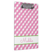 かわいいジンガムパーソナライズされたクリップボード クリップボード (右)