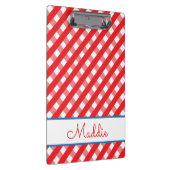 かわいいジンガムパーソナライズされたクリップボード クリップボード (右)