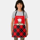 かわいいジンガーブレッドクッキーベーキングキッズ エプロン (インサイチュ)