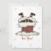 かわいいジングル＆ミンゲル クリスマスパーティーの招待状 招待状 (裏面)