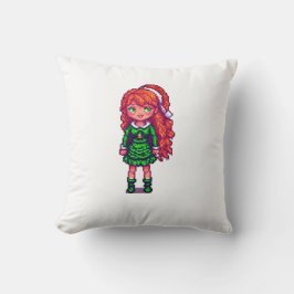 かわいいジンジャーの女の子 クッション