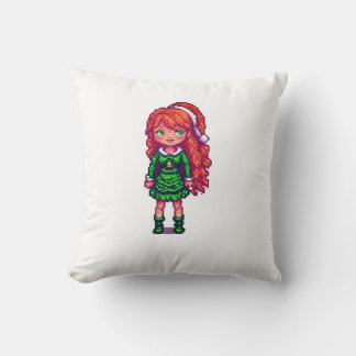 かわいいジンジャーの女の子 クッション