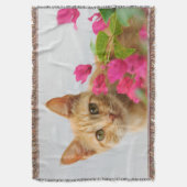 かわいいジンジャーキッチンウォッチ スローブランケット (正面縦)