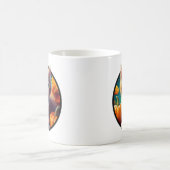 かわいいジンジャーキャット秋の収穫カボチャ コーヒーマグカップ (中央)