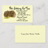 かわいいジンジャーギニアピグ写真テンプレート 名刺 (正面/裏面)