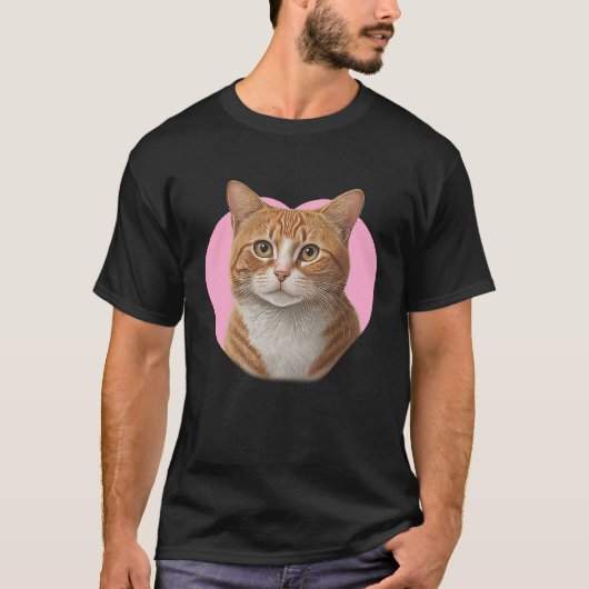 かわいいジンジャータビー猫 Tシャツ (正面)