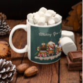 かわいいジンジャーパンの列車とコーヒーマグ コーヒーマグカップ