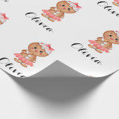 かわいいジンジャーパンの包み紙シート ラッピングペーパー (角)