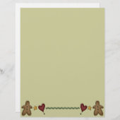 かわいいジンジャーパンレシピページ (正面/裏面)