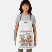 かわいいジンジャーパン人キッズエプロン エプロン (インサイチュ)