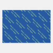 かわいいジンジャーブレッドのクッキーカスタムクリスマス ラッピングペーパーシート (正面2)