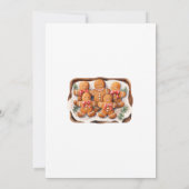 かわいいジンジャーブレッドカップルCookie交換パーティー 招待状 (裏面)