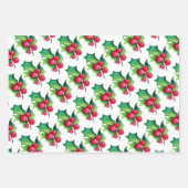 かわいいジンジャーブレッドクッキーのクリスマスベビーシャワー ラッピングペーパーシート (正面2)