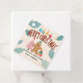 かわいいジンジャーブレッドクリスマスホリデースティッカー フェイバータグ (インサイチュ)