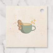 かわいいジンジャーブレッドクリスマスホリデースティッカー フェイバータグ (裏面)