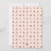 かわいいジンジャーブレッドハウスの写真ホリデーカード シーズンカード (裏面)