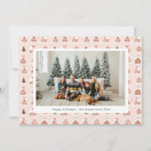 かわいいジンジャーブレッドハウスの写真ホリデーカード シーズンカード (正面)