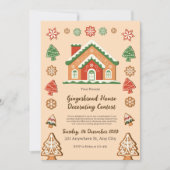 かわいいジンジャーブレッドハウス装飾コンテスト 招待状 (正面)