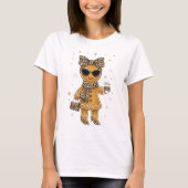 かわいいジンジャーブレッドヒョウクッキー好き Tシャツ (正面)