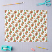 かわいいジンジャーブレッドマンとキャンディーケーン 薄葉紙 (クラフト)